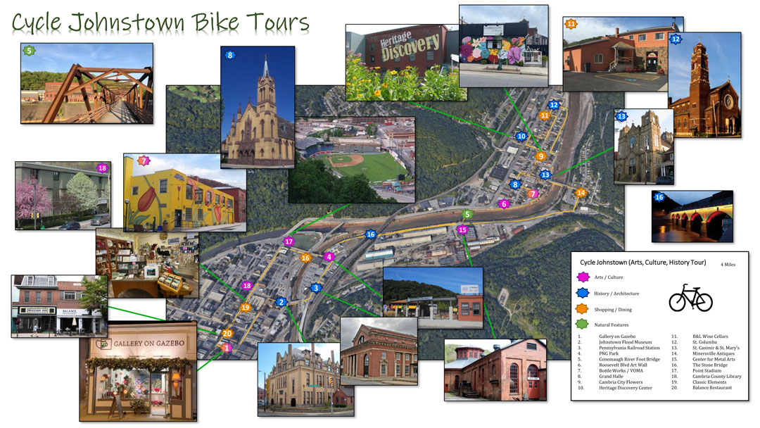 Cambria City Bike Tour Route Draft