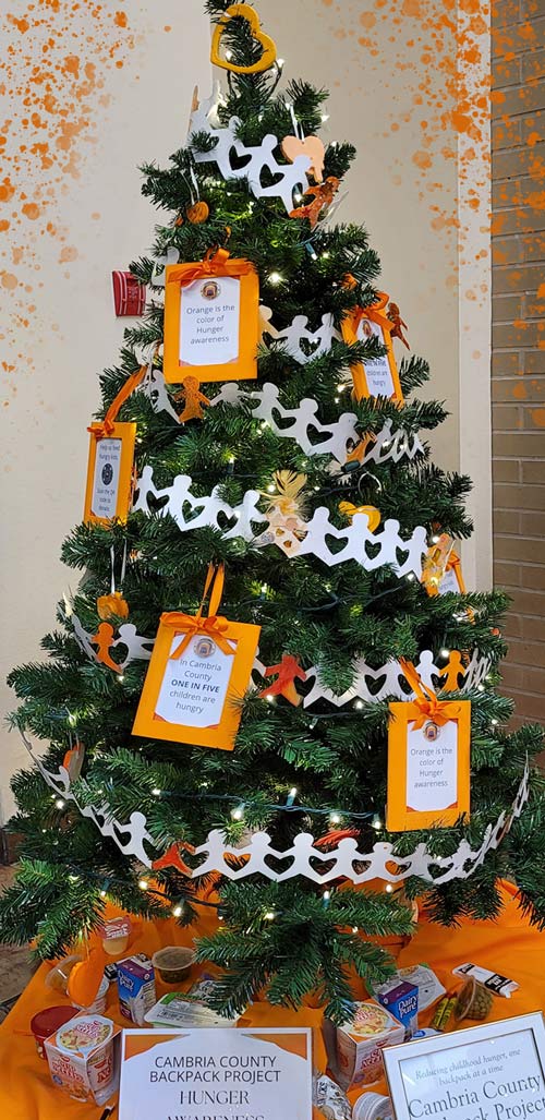Cambria County Backpack Project Christmas Tree