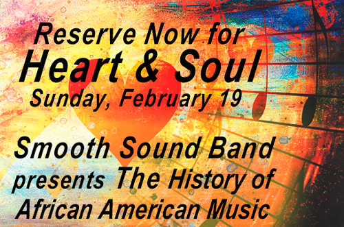 Heart-Soul-rvx500 Heart & Soul Event: Smooth Sound Band presents History of African American Music