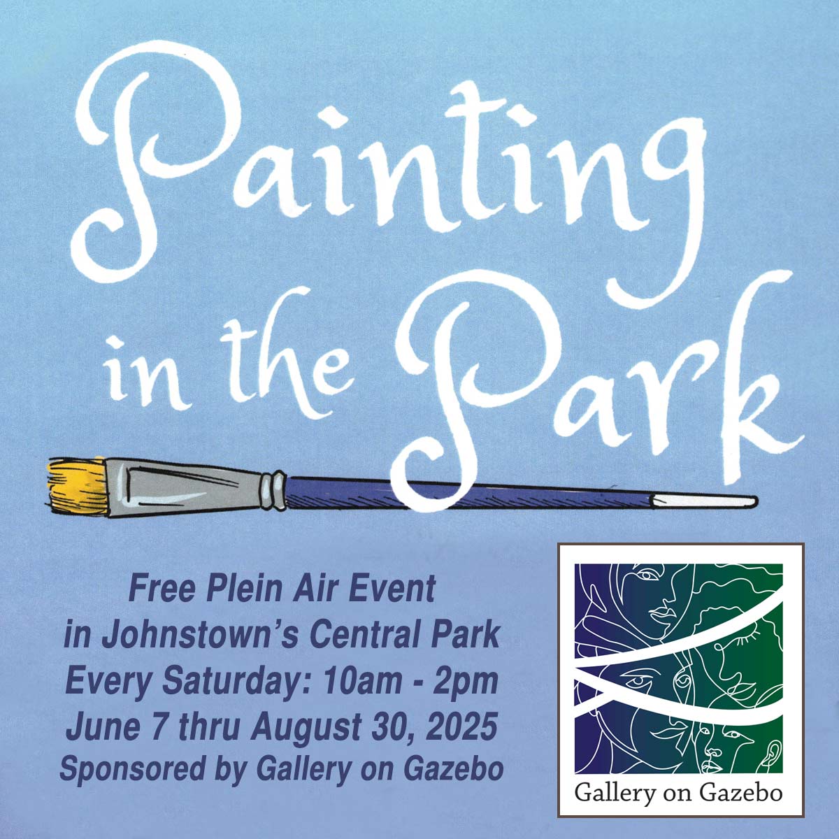 Plein Air Painting Saturday Summer Event in Johnstown's Central Park
