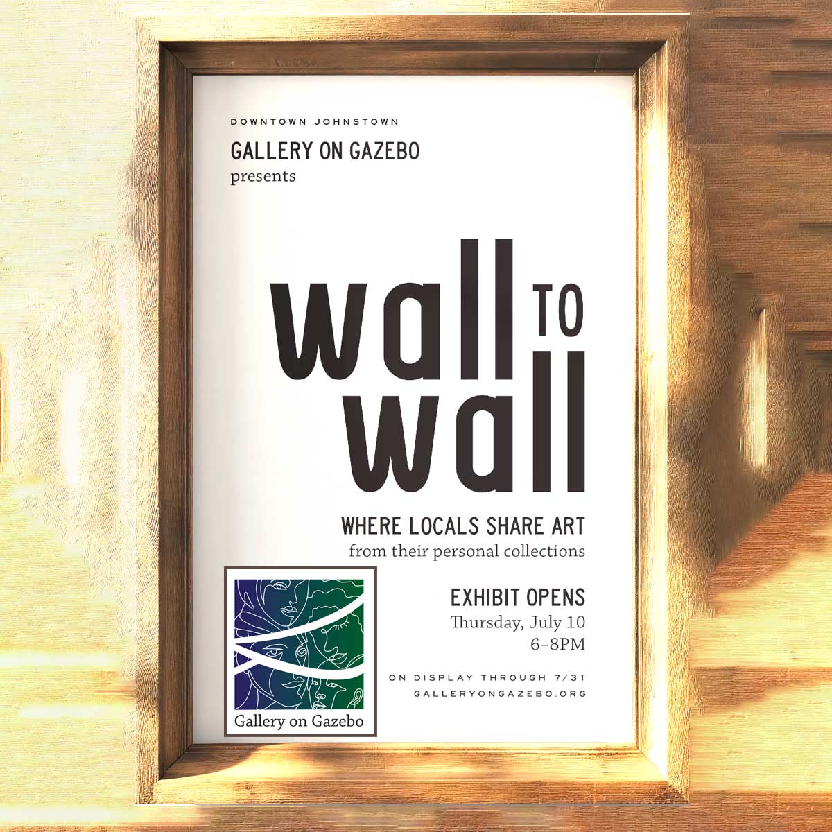 Wall to Wall Exhibit at Gallery on Gazebo, Johnstown PA